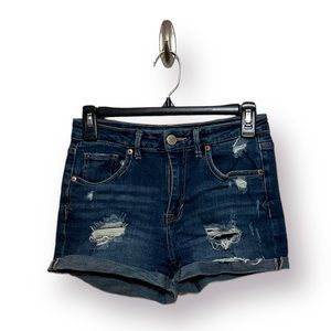 Aeropostale high rise jean shorty shorts size 2